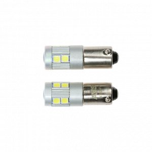 Лампа светодиодная AVS В047 Т8, белый, BA9S, CANBUS 9SMd=3030 12-24 В, 2 шт.