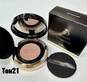 Кушон для лица №21 Светло-бежевый, 15 г/ PrettySkin Cushion Dramatic SPF50+PA++++ №21 Light Beige