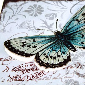 Картина 30х30см "Бабочка" вырубка, металл (Китай)