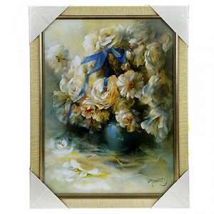 Картина 40х30см "Белые розы" (Россия)
