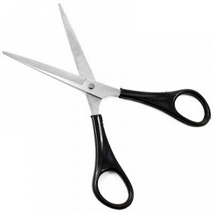 Ножницы для стрижки волос "№1" 16,5см, хромированные, пластм