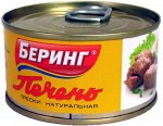 Печень трески натуральная Беринг, 120 г
