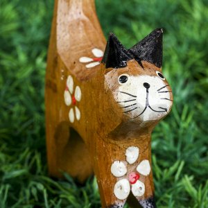 Набор кошек сувенирных "Котятки с цветами", 4 шт