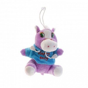 Мягкая игрушка-присоска "Лошадь мальчик" в кофте, цвета МИКС