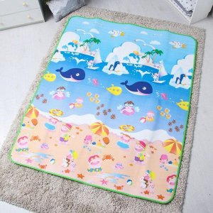 Игровой коврик для детей «Море и пляж» на фольгированной основе, 180x150 см