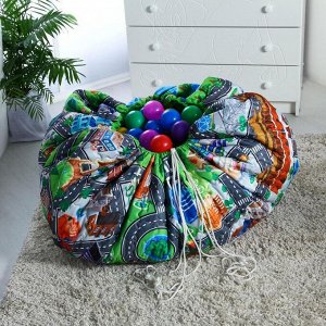 Игровой коврик - сумка для детей «Дороги», 2 в 1, 200x155 см, Крошка Я
