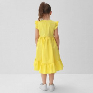 Платье детское KAFTAN Princess 34 (122-128 см), жёлтое