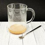 Ks3033 Кружка &quot;Good morning&quot; (полоска белая) (400ml)
