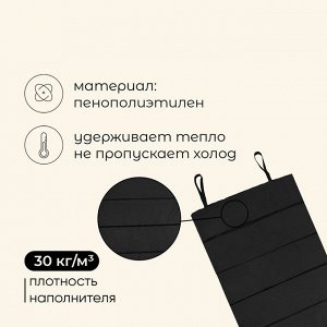 Коврик туристический maclay, складной, 180x60x1 см, МИКС