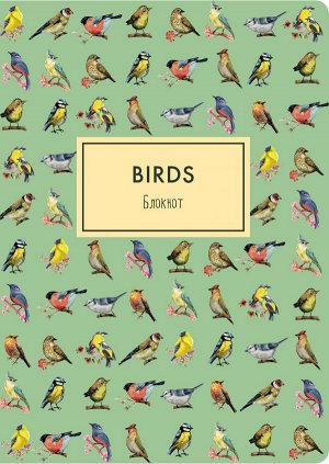 Блокнот. Birds (формат А4, мягкая обложка, круглые углы, блок в точку) (Арте)