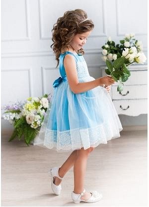 ALOLIKA Восхитительное нарядное платье для маленьких принцесс