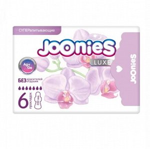 JOONIES LUXE Прокладки женские одноразовые супервпитывающие, 6 шт.