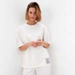 Футболка женская oversize MINAKU: One Most Brand цвет экрю