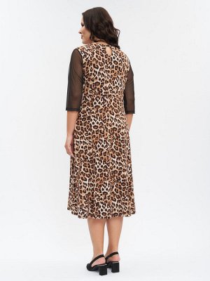 Платье с рукавами из сетки ZPP34319LEO20