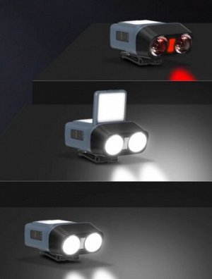 Фонарь налобный [45х56мм, 60г, ABS, 900LM, IPX4, 1500mAh, датчик света, Type-C]