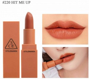 Помада для губ матовая, 3.5 гр / 3CE Matte Lip Mood Recipe Color 220 Hit Me Up