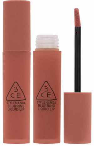 3CE Помада жидкая для губ цвет нюдовый бежевый Lip Blurring Liquid Nude Scene, 5,5 гр