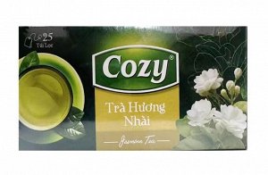 Чай зелёный COZY со вкусом жасмина, 25 пакетиков