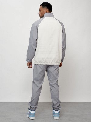 Спортивный костюм мужской модный серого цвета 35021Sr