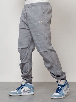 Спортивный костюм мужской модный серого цвета 15010Sr