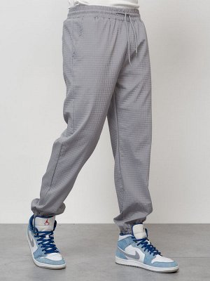 Спортивный костюм мужской модный серого цвета 35021Sr