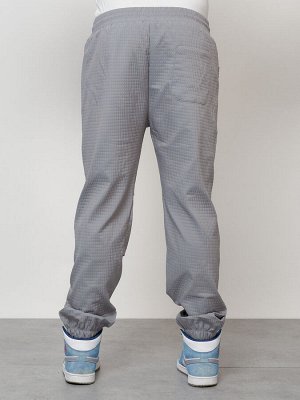 Спортивный костюм мужской модный серого цвета 15010Sr