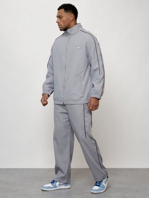 Спортивный костюм мужской модный серого цвета 15020Sr
