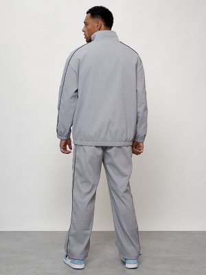 Спортивный костюм мужской модный серого цвета 15020Sr