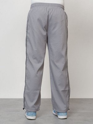 Спортивный костюм мужской модный серого цвета 15020Sr