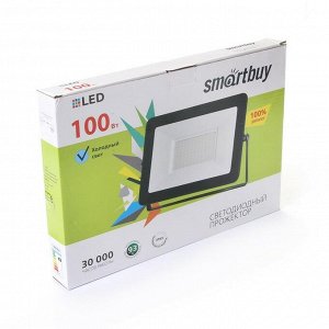 Прожектор светодиодный Smartbuy iPad style, 100 Вт, 6500 К, IP65, холодный