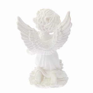 Статуэтка светящаяся «Ангел с чашей цветов»