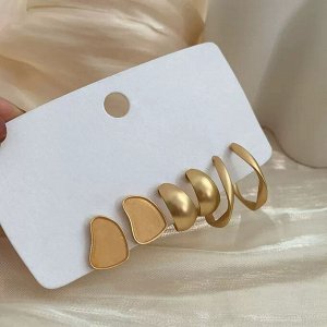 Серьги набор, бижутерия, 3 пары