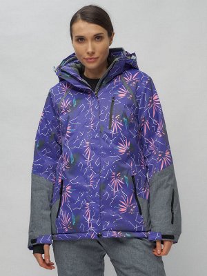 Горнолыжный костюм женский фиолетового цвета 02216F
