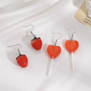 Серьги набор, бижутерия, 6 пар