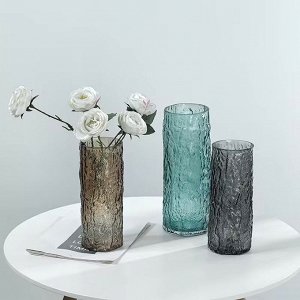 Ваза для цветов и сухоцветов стеклянная