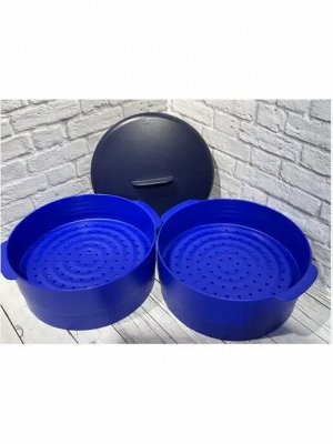 Пароварка 1-уровень с крышкой, синяя - Tupperware®.