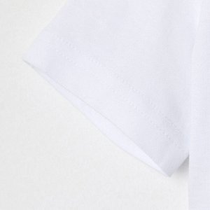 Футболка детская укороченная KAFTAN "Котик", 28 (86-92 см), белый