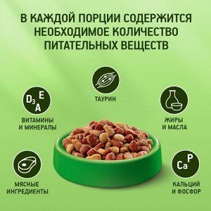 Сухой корм KiteKat "Мясной пир" для кошек, 15 кг