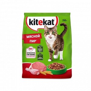 Сухой корм KiteKat «Мясной пир» для кошек, 350 г