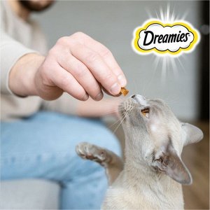 Лакомство Dreamies для кошек, лосось/сыр, 60 г