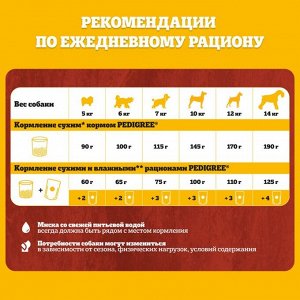 Сухой корм Pedigree для собак мелких пород, говядина, 13 кг