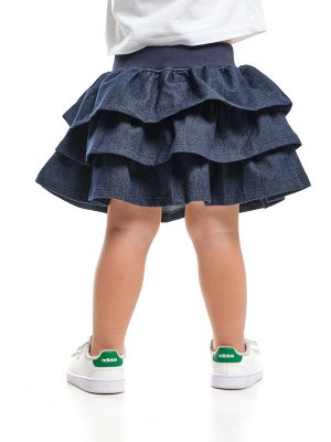 Mini Maxi Юбка на резинке с воланами (98-122см) UD 1432-1(2) синий