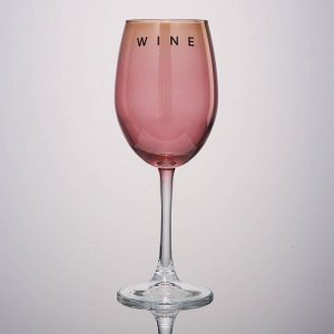 Бокал для вина «Wine», 360 мл, розовый