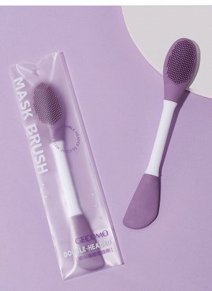 Лопатка щеточка силиконовая для лица Double-headed Silicone Mask Brush Gecomo 1 шт