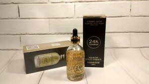 24K Gold Essence Глубоко концентрированная увлажняющая антивозрастная сыворотка против морщин 100ml.