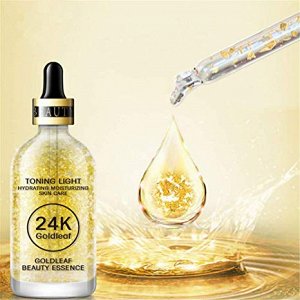 24K Gold Essence Глубоко концентрированная увлажняющая антивозрастная сыворотка против морщин 100ml.