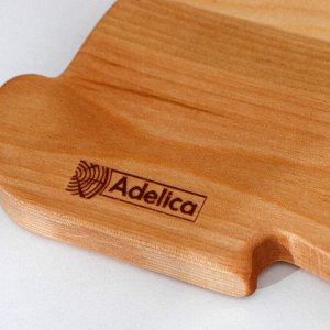 Пасхальный деревянный набор Adelica, менажница заяц, подставка для яиц 8 ячеек, d=20x1,8 см, термонаклейки 7 шт, берёза