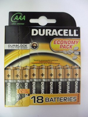 Батарейки Duracell ААА LR03-18BL Basic (18 шт.)