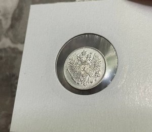 25 пенни (pennia) 1915 Российская Финляндия
