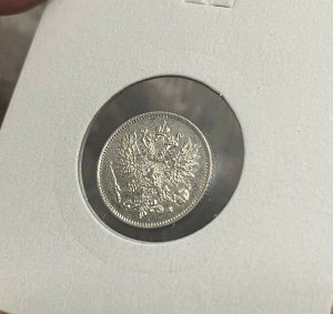 25 пенни (pennia) 1916 Российская Финляндия